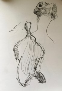 Sketch from Moore/Bacon Show AGO 2014 by Michael Carpenter